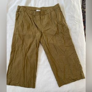 J.Jill. Linen wide leg pants. Gold. Size XL petite.